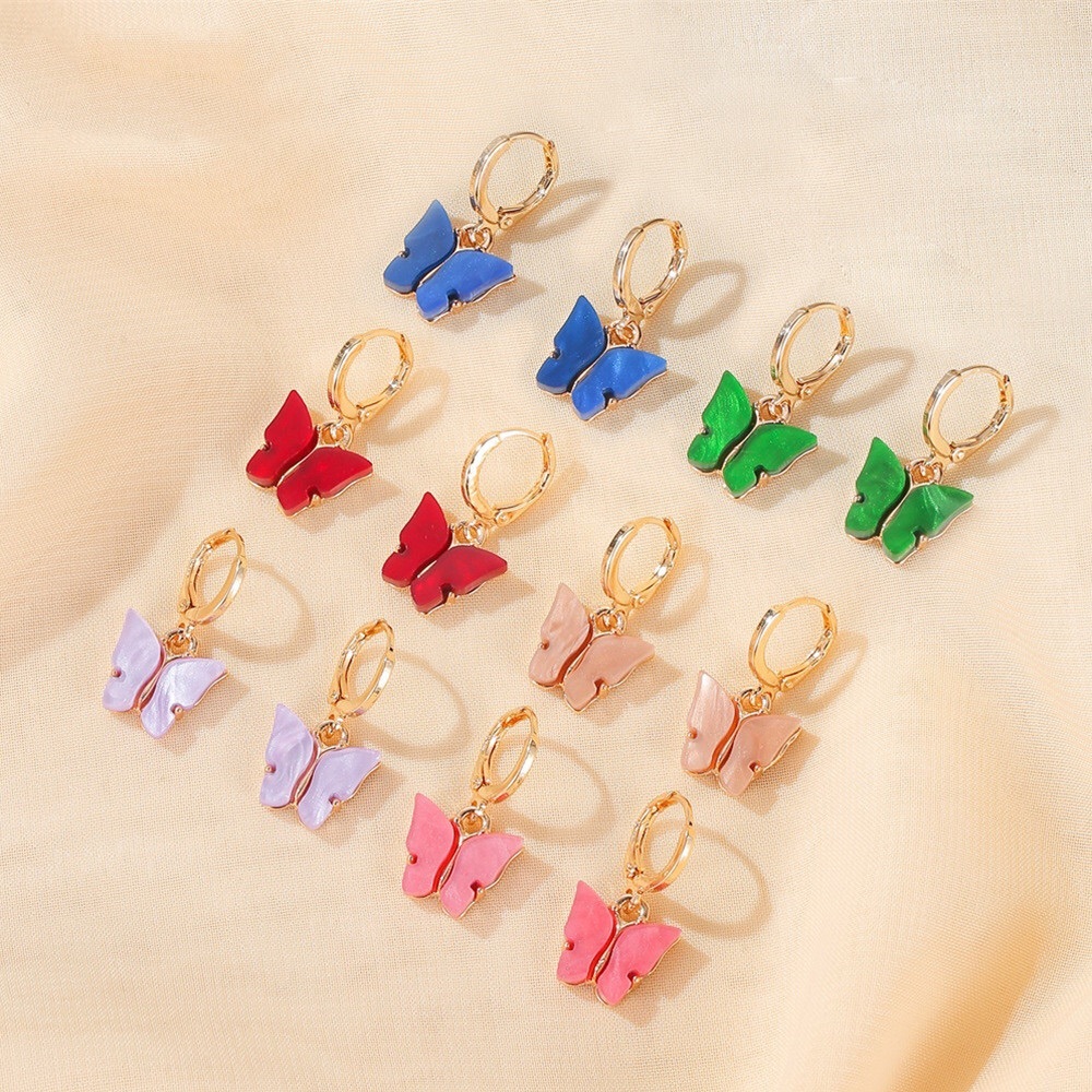 Butterfly Earrings Woman earrings BUNDLE 3 pairs - Picture 2 of 5